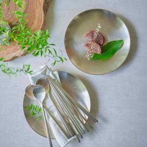 [광명유기] 방짜 유기 원형접시 24cm 2p