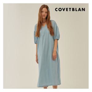 [코벳블랑][COVETBLAN] 브이넥 데님 원피스(V214MOP252W)