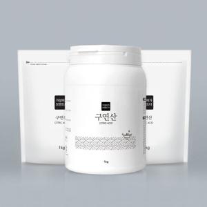 가성비가 브랜드다 구연산 1KG 3개(용기1개+리필2개)