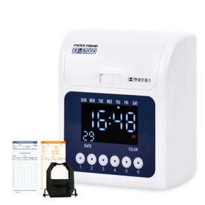 [현대오피스] 출퇴근기록기 EF-5700D 근태관리기 출퇴근카드 6란