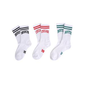 NBA BKN 아치형 레터링 3PACK 양말 N235AO226P