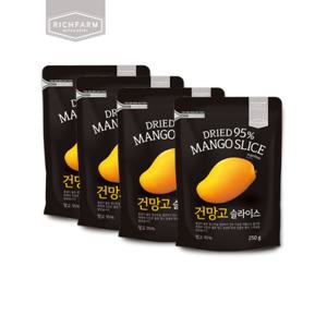 [리치팜너트]건망고슬라이스 250g 4팩