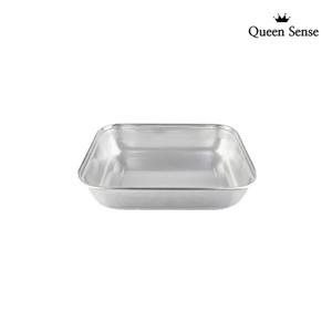 퀸센스 사각 펀칭볼 30cm (30 x 22 x 6.5cm) 채반 스텐 타공 바
