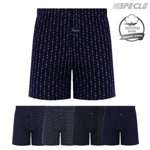 [스페클로] 남성 데일리 면100% 니트 트렁크 사각팬티 (1매입)