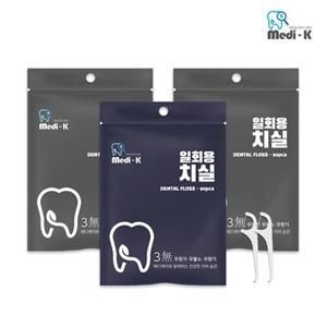 [메디케이] 국내생산 일회용 치실 80p x 3개