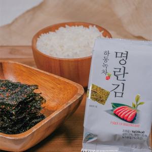 하동 녹차 명란김 4세트 총 64봉