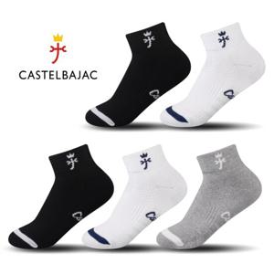 까스텔바작 골프 스포츠 등산 쿠션 단목양말 5족 세트 CSW-05