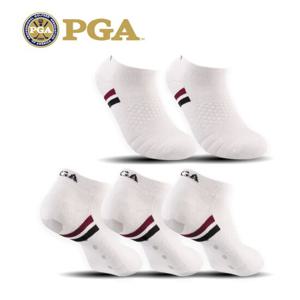 PGA 골프 스포츠 남성용 넌슬립 쿠션 스니커즈 양말 5족 PGAM-03