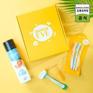 도루코 이브 여성면도기 세트(바디면도기2up+비키니면도기+눈썹