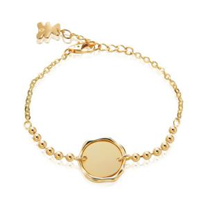 [비앤비골드] 14K 각인 라운드 미아방지 볼체인팔찌 IRB38243