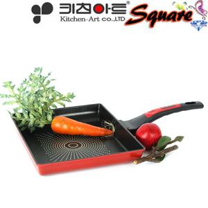 키친아트 스퀘어롤팬 다이아몬드코팅 사각후라이팬 27cm