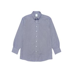 [브룩스브라더스] BB_슬림핏 논아이론 폴로버튼다운 하운즈투스 드레스셔츠 (블루) (BBTSMF5960MDF