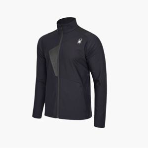 [스파이더] 남성 액티브 라이프 프론트 레터링 집업 자켓 SPHPCNFT112MBLK