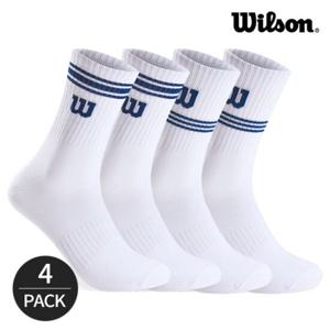 윌슨 남성 컬러 스트라이프 크루삭스 4P_WHBL