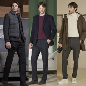 [워모]23FW 남성 웜 폰테 스트레치 팬츠 3종
