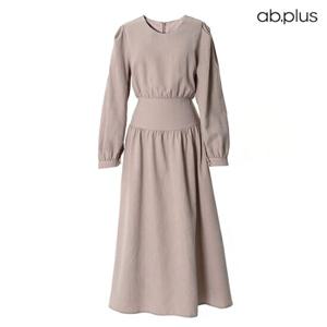 [ab.plus] 라운드넥 백리본끈 포인트 원피스 (LSX3MO82A)