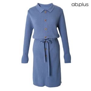 [ab.plus] 버튼 디테일 포인트 니트 원피스 (LSX4MO34A)