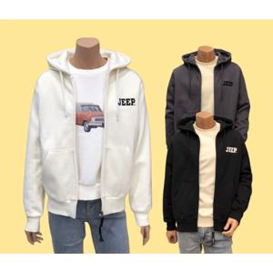 Jeep [지프] O4TZU053 (공용) 기모 후드집업 PA