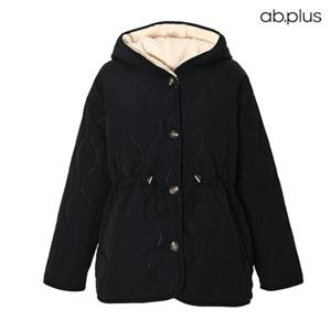[ab.plus] 후드넥 퍼안감 배색 패딩 점퍼 (LSX4MU85A)
