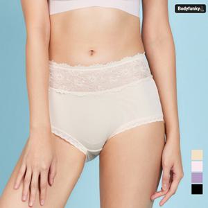 퀸즈맥시 레이스 사각 미디 팬티 3종 SET