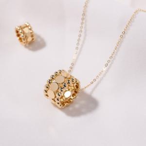 [GB] 16mm 라운드 원통형 18k GOLD 펜던트 LPP23128G