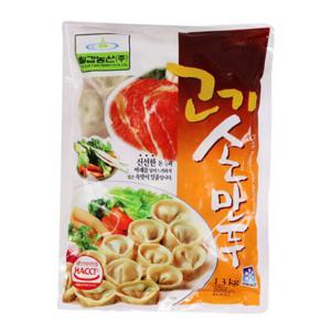 [칠갑농산] 고기손만두 냉동 1.3kg x2개