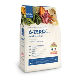 네츄럴랩 6제로+ NO.03 가수분해 강아지 사료 양고기 전연령 2kg