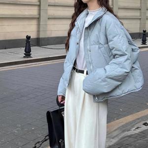 [유니제이] 투바 데일리 하이넥 숏패딩