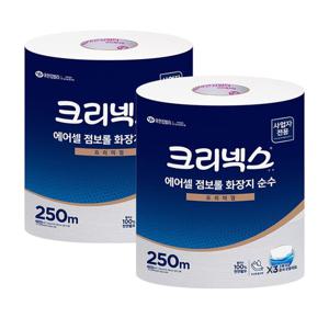 [유한킴벌리]크리넥스 에어셀 점보롤 화장지 순수 250m 6롤 45383
