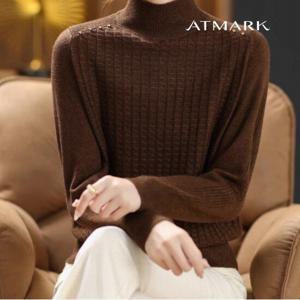 ATMARK 와플포버튼반목니트_AA39KN078G