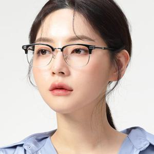 필립아츠 안경테 17262 C21 사각 하금테 가벼운안경 여자