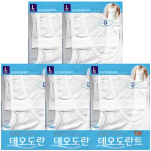 TRY땀냄새안나는데오도란트민소매런닝5매TMRSB08