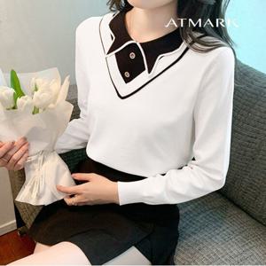 ATMARK 모노카라포인트니트_AA39KN091G