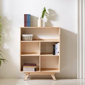 에보니아 우디 800 3단 삼나무 원목 책장 [수도권무료배송]