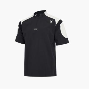 [스파이더] 남성 베이스볼 웜업 숏 슬리브 자켓 SPIPCNJK532MBLK