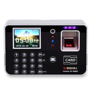지문인식 출퇴근기록기 EF-008KC 카메라+지문+카드 근태관리기