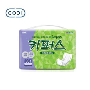 키퍼스 트렌디한 성인용 기저귀 라운드형 롱패드(30P 1팩)