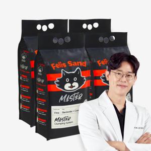 [4개세트] 닥터펠리스 샌드 4.3kg 마스터 레시피 고양이 모래