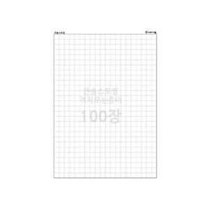 (가베가족)KS0101 큰솔스토밍 격자모눈종이 100장