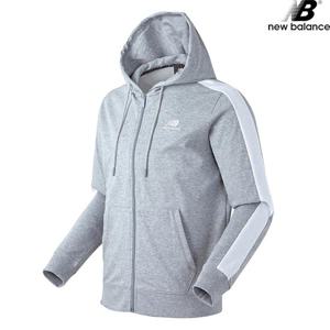 [뉴발란스] NBMDA24013-GR 트랙 뉴발 남녀공용 후드집업 후드티