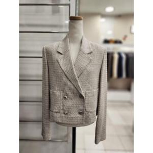 리스트 세이브존01 메탈 트위드 크롭 재킷 TWWJKN50080