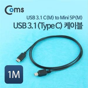 USB 3.1 TypeC 케이블 1M C타입to미니 5핀 WT370