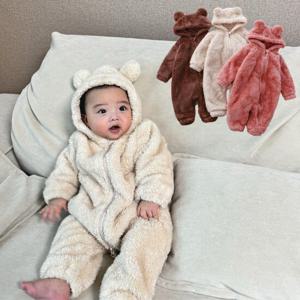 [엠케이] 오픈베어 후리스 외출복 유아 곰돌이 우주복 205301