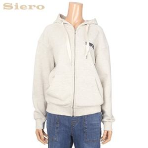 [시에로]브루클린 자수 어깨 절개 후드 집업 SH4TZF791