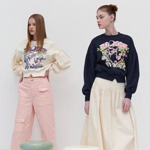 [에고이스트][BL]크랙 하트 프린팅 크롭볼륨 스 TS(EQ2OTL02)