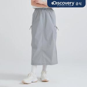 [디스커버리] 여성 경량 파라슈트 카고스커트 (GREY) DWSK91043-GRS