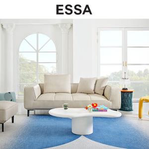 [에싸] 로타 3인 도블리스 소가죽 소파+올가죽스툴