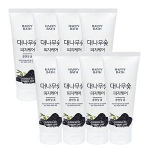 [해피바스]해피바스 대나무숯 피지흡착 클렌징폼 200g x8