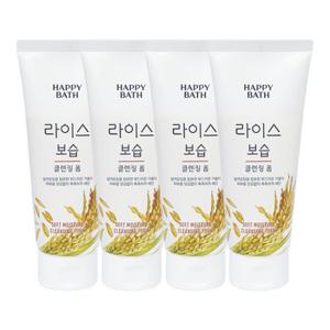 [해피바스]해피바스 라이스 보습 클렌징폼 200g x4