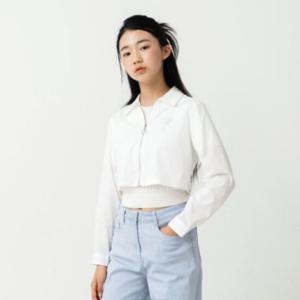 [더데이걸]TGBW24102 크롭 집업 블라우스